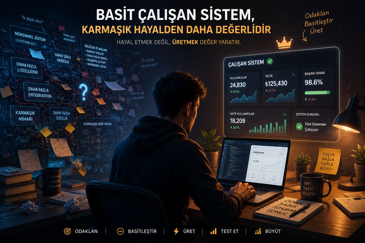 Basit Çalışan Sistem, Karmaşık Hayalden Daha Değerlidir